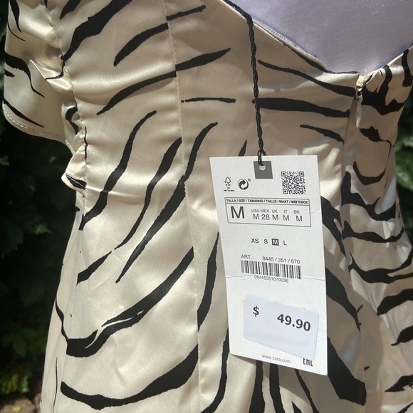 Zara Zebra Print Dress - Picture 4 of 4